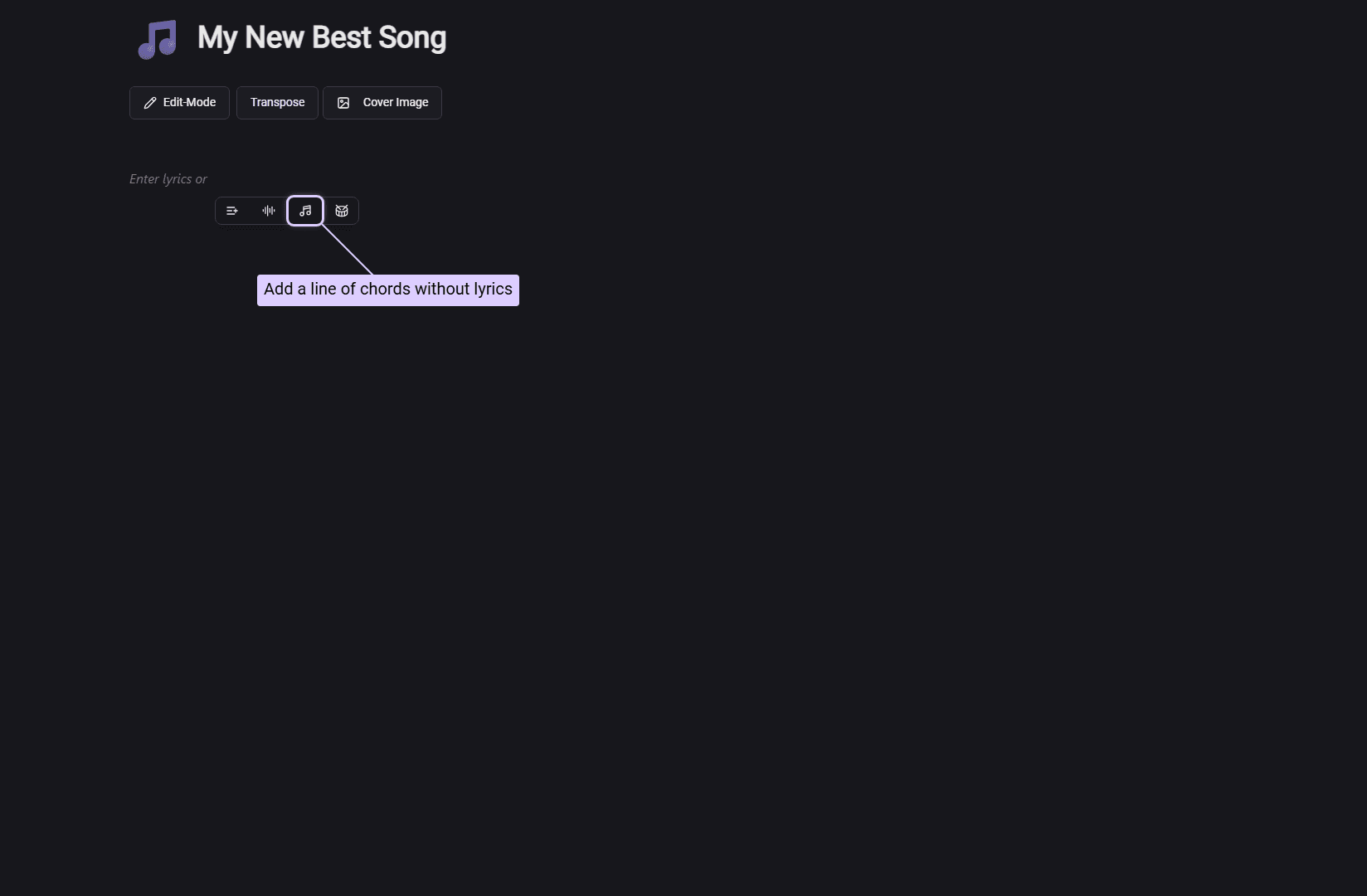 Adding a chord-line block