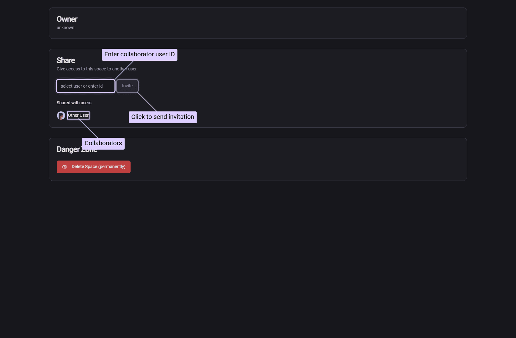 Inviting Collaborators