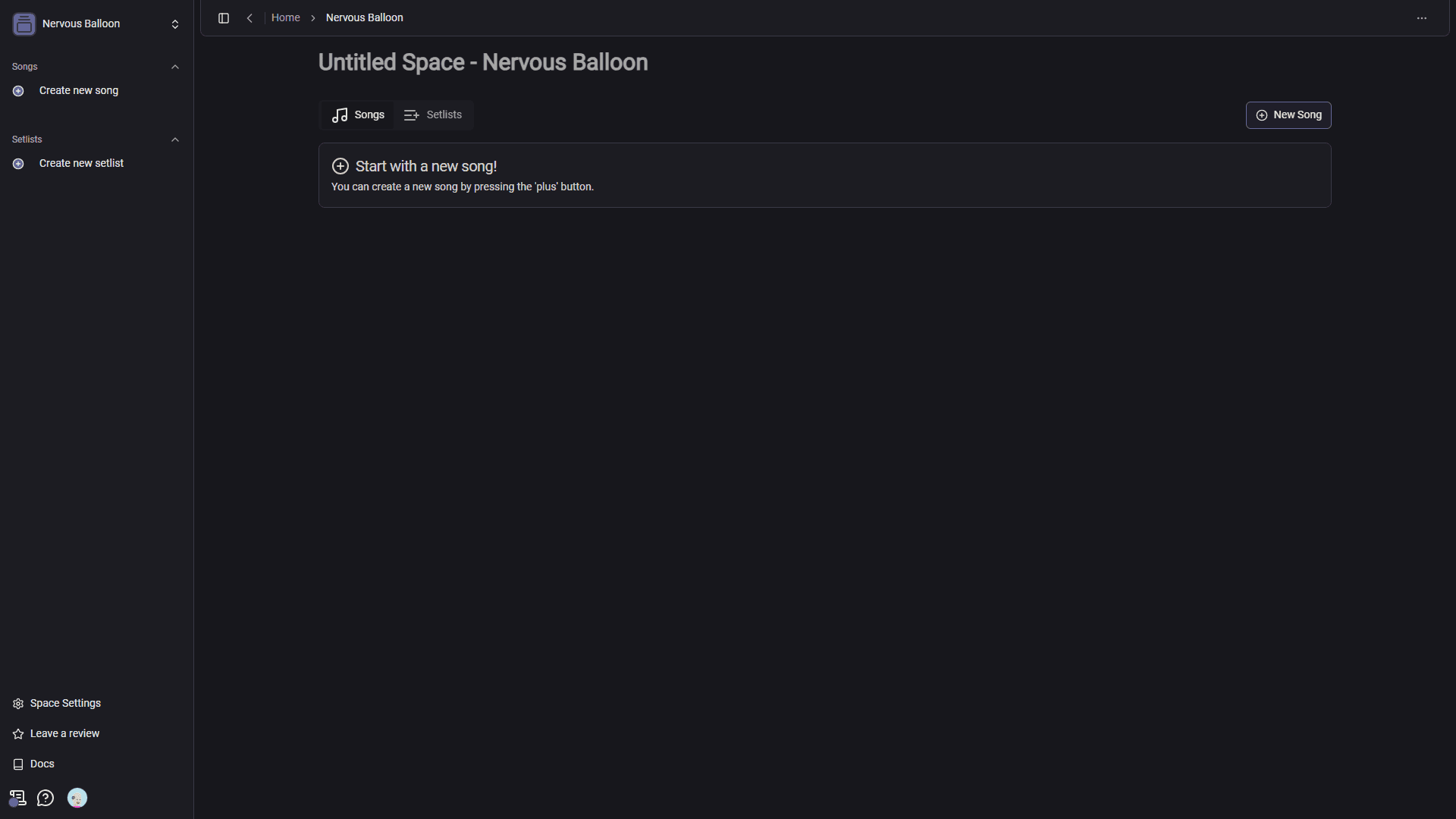 Chordel User Interface