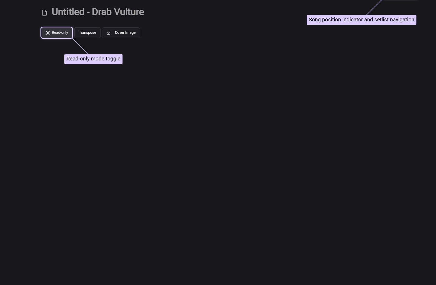Song Navigation in Setlist